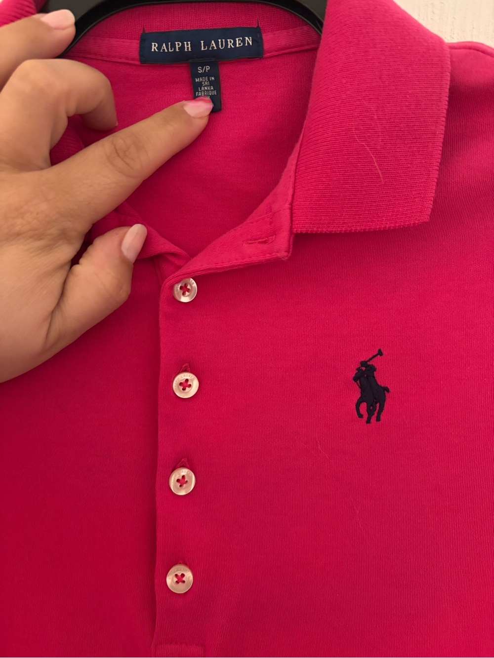 Ralph Lauren Women’s Pink Polo Shirt - Picture 2 of 4